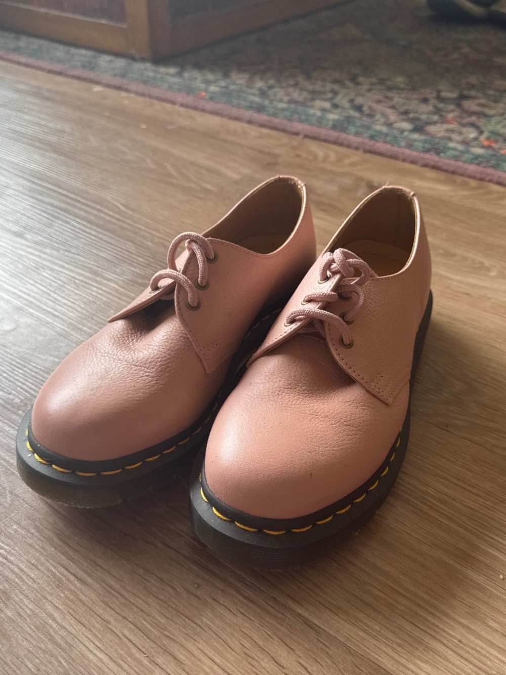 Size 7 Baby Pink Doc Martens Oxfords (Like New)